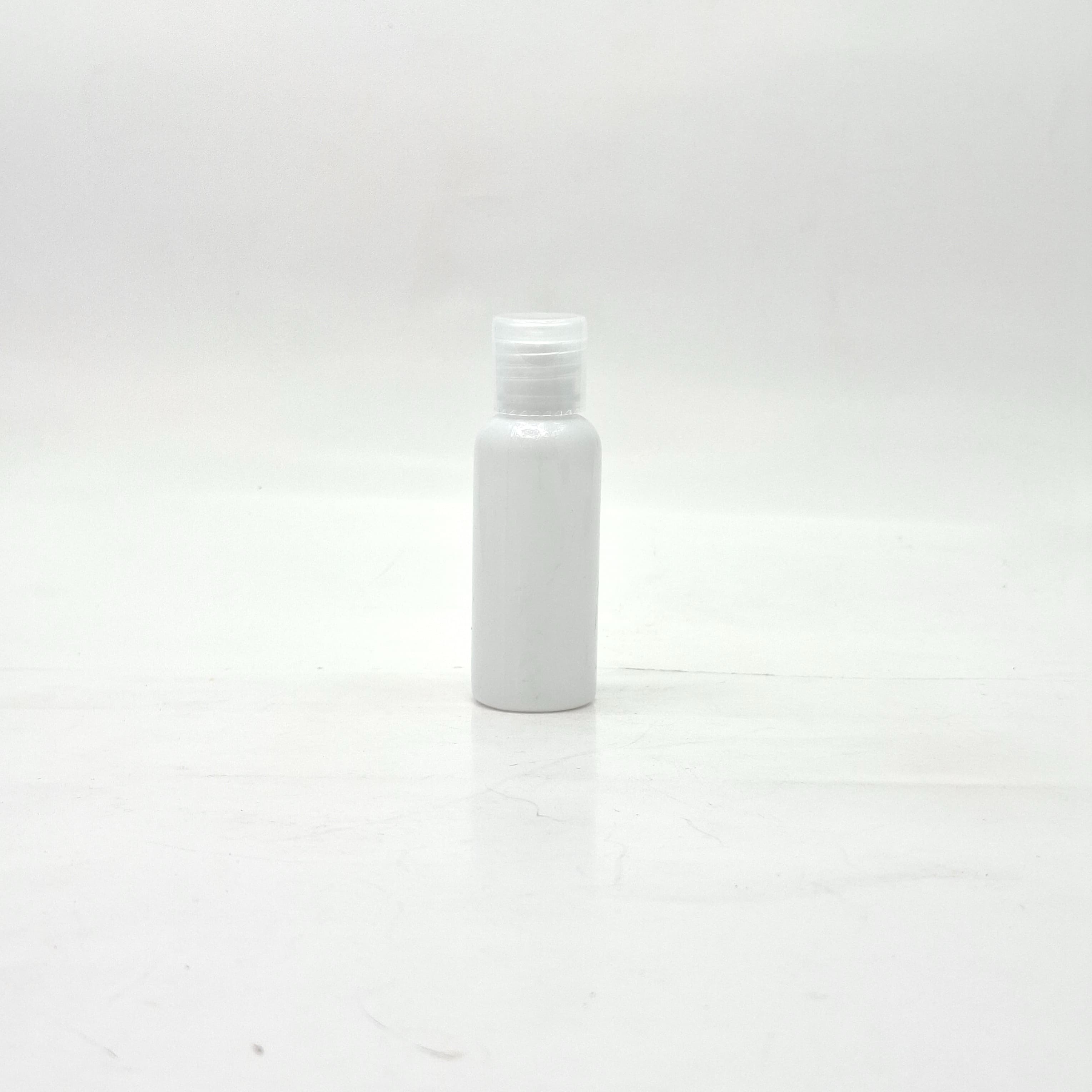 Main image of 40ml Round Bottle White-Lid Clear