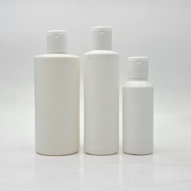 White HDPE Bottle - Flip Top Lid White