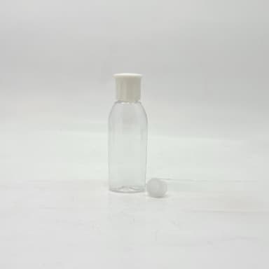 50ml Reebon Bottle Clear - Oil Lid White
