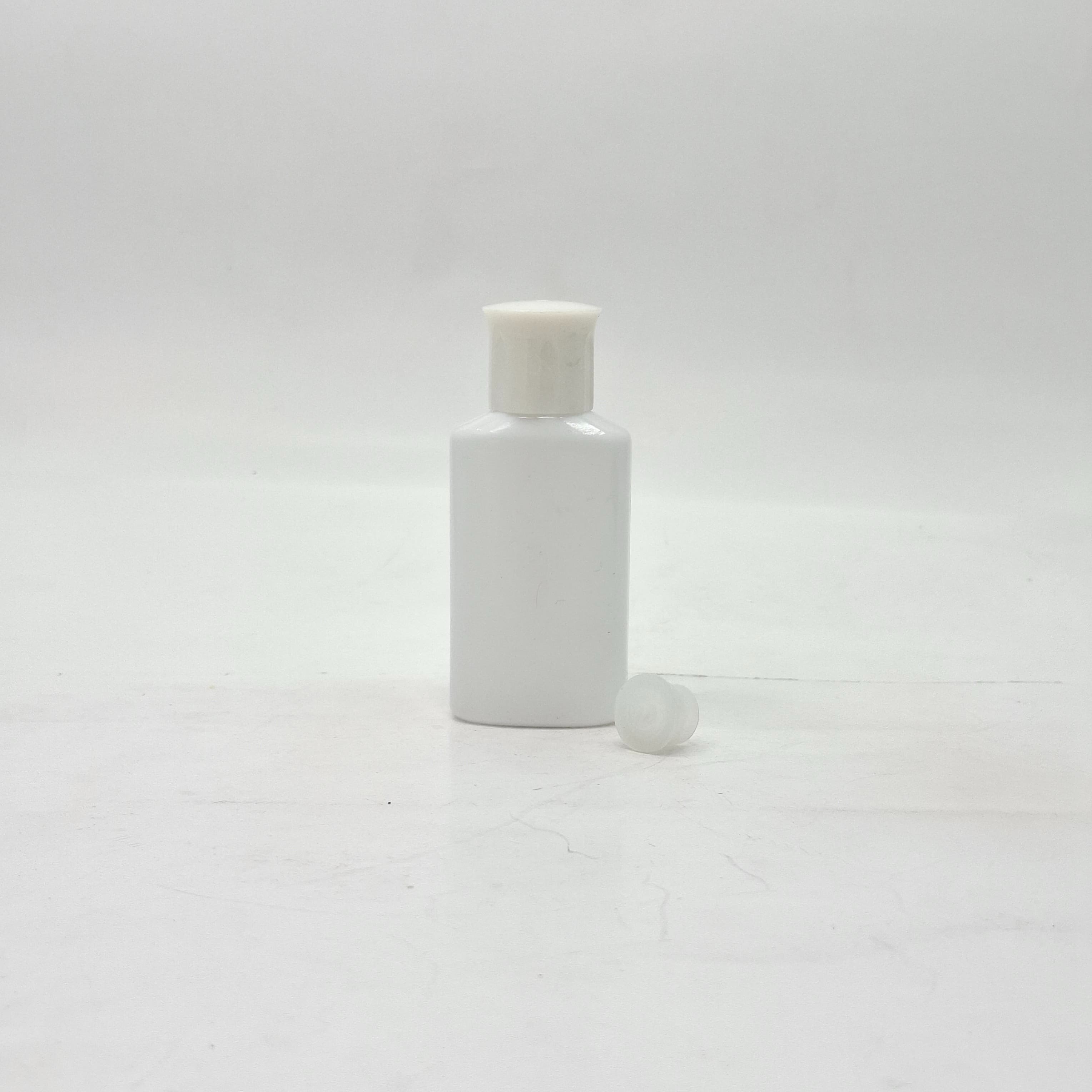 Main image of 50ml Oval Bottle White - Oil Lid White 