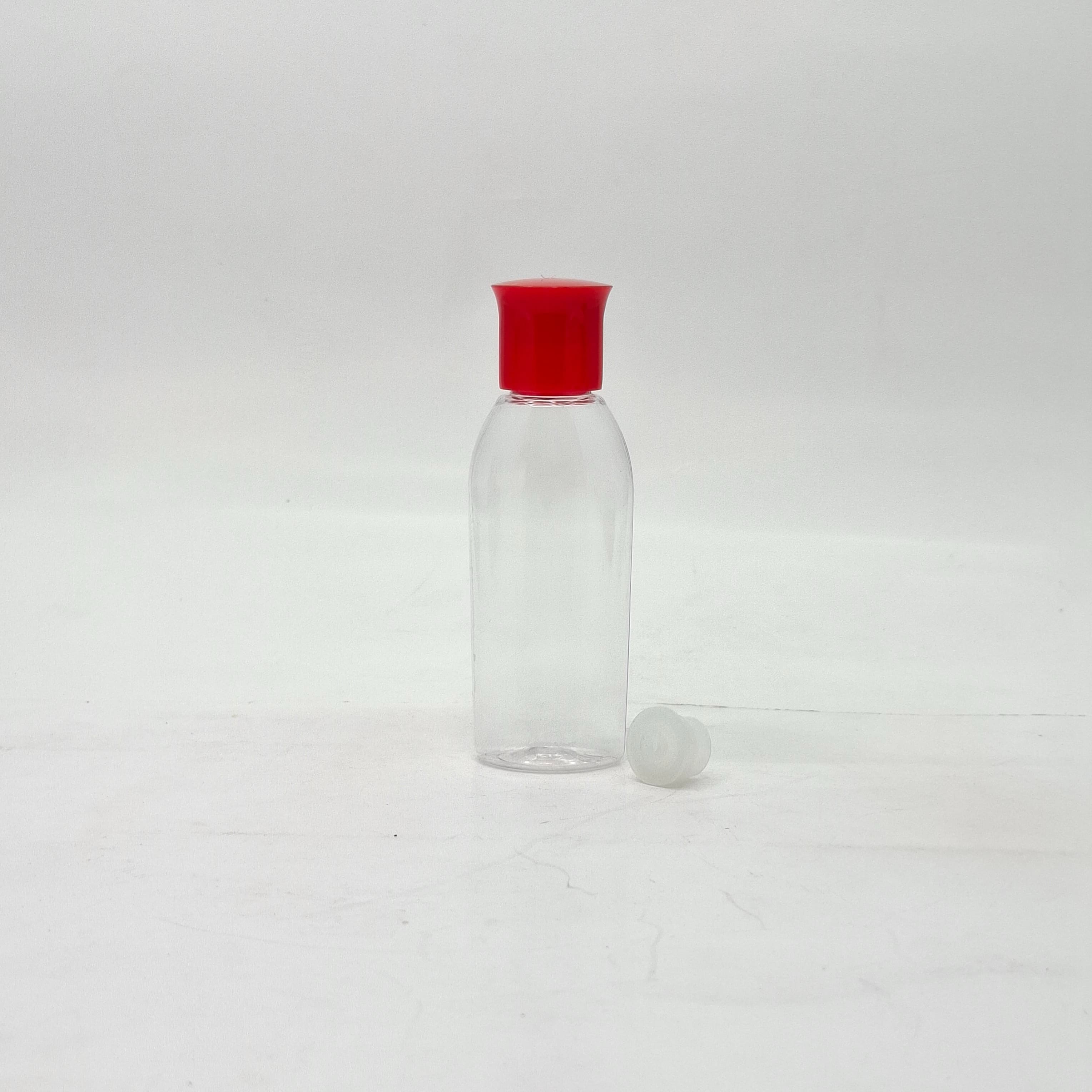 Main image of 50ml Reebon Bottle Clear - Oil Lid Red