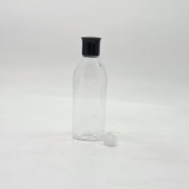 100ml Reebon Bottle Clear - Oil Lid Black