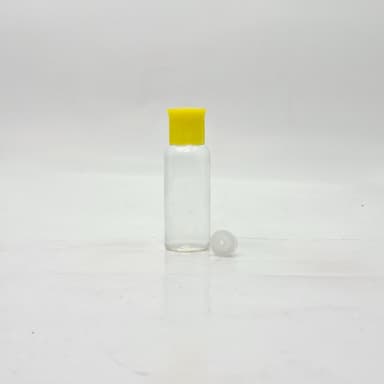 40ml Round Bottle Clear - Oil Lid Yellow