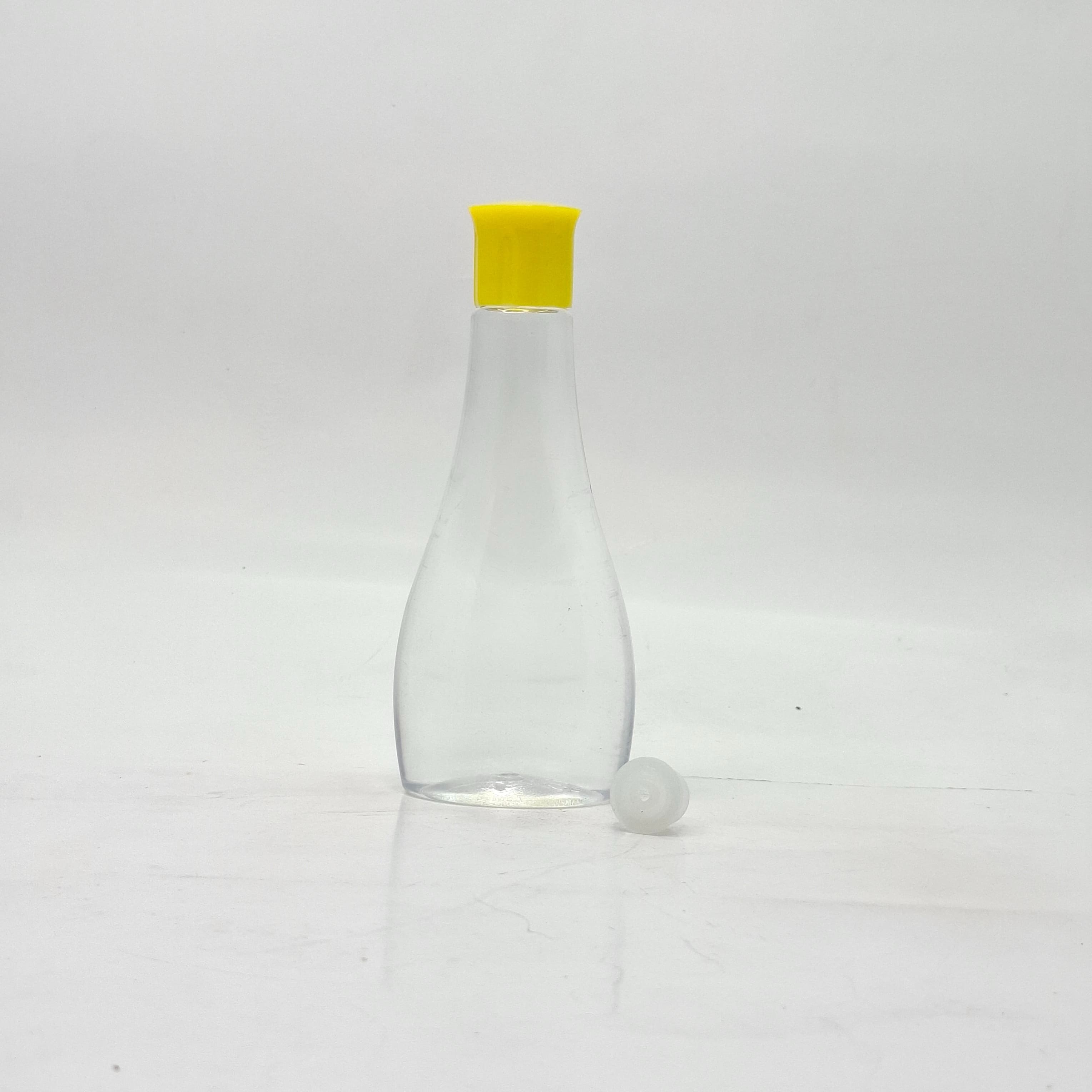 Main image of 100ml Oil Bottle Clear - Oil Lid Yellow
