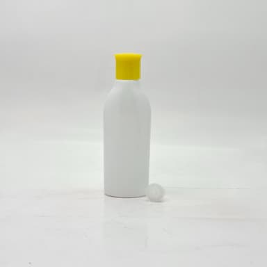 100ml Reebon Bottle White - Oil Lid Yellow