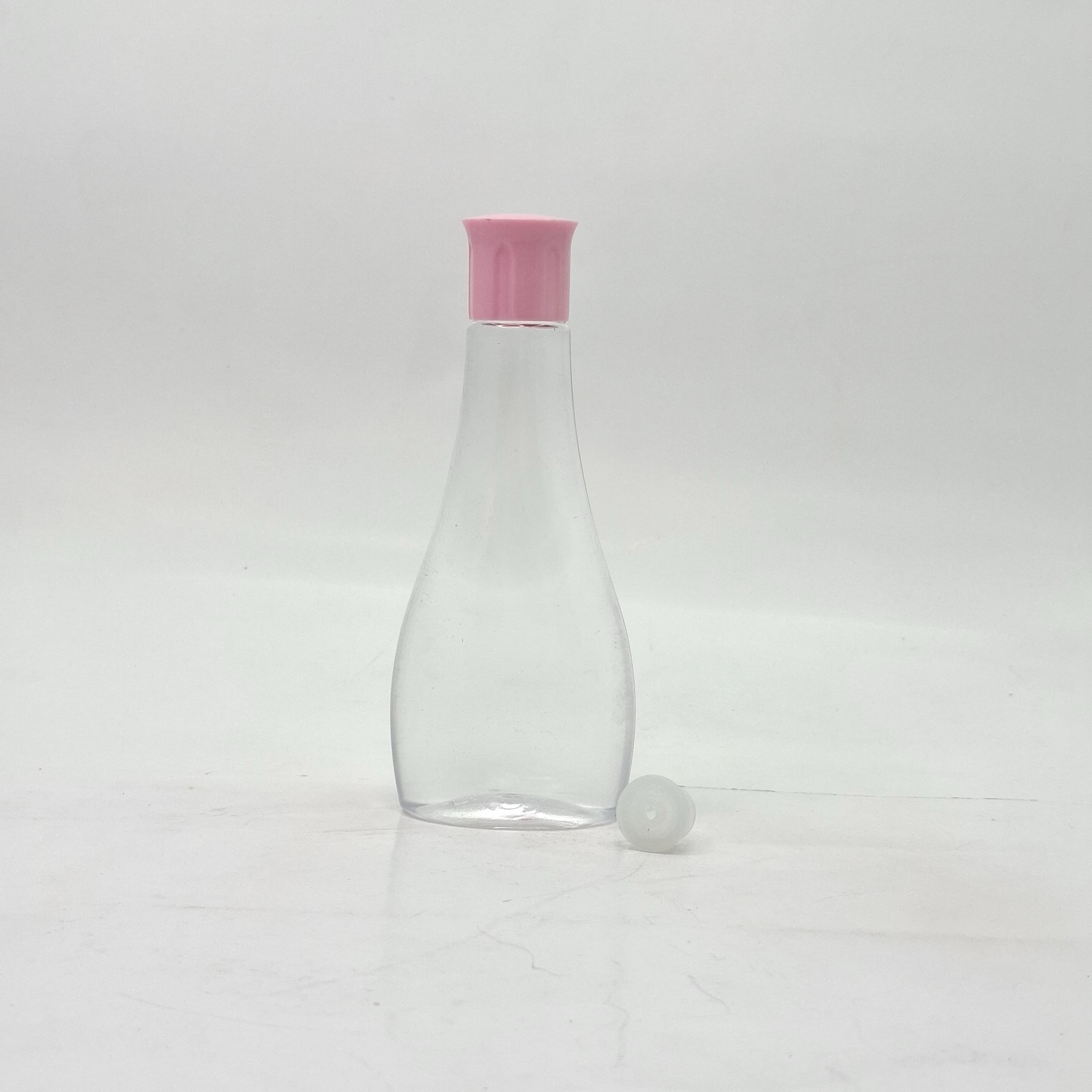 Main image of 100ml Oil Bottle Clear - Oil Lid Pink 