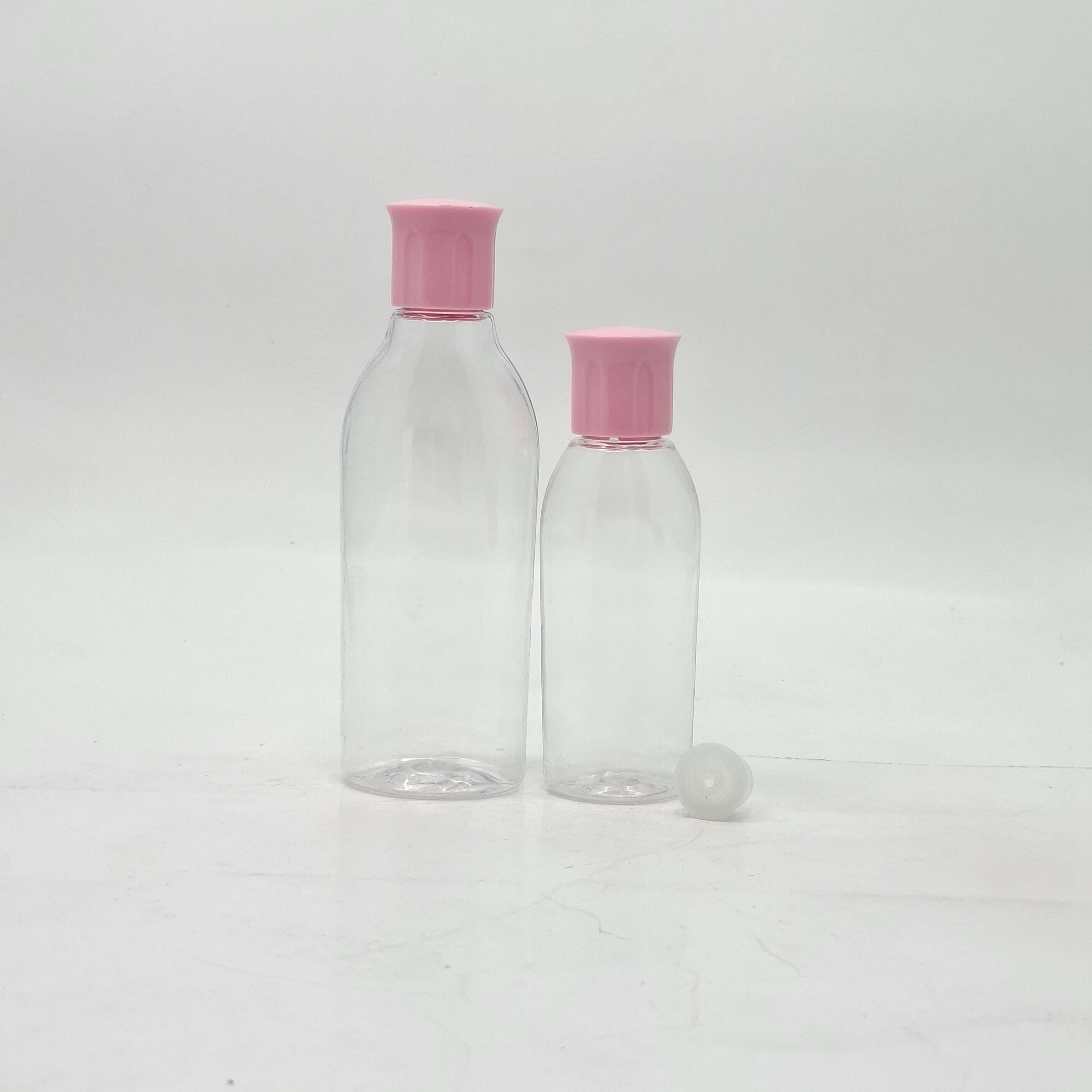 Thumbnail 2 of 100ml Reebon Bottle Clear - Oil Lid Pink