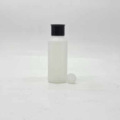 100ml HDEP Clear Bottle - Oil Lid Black