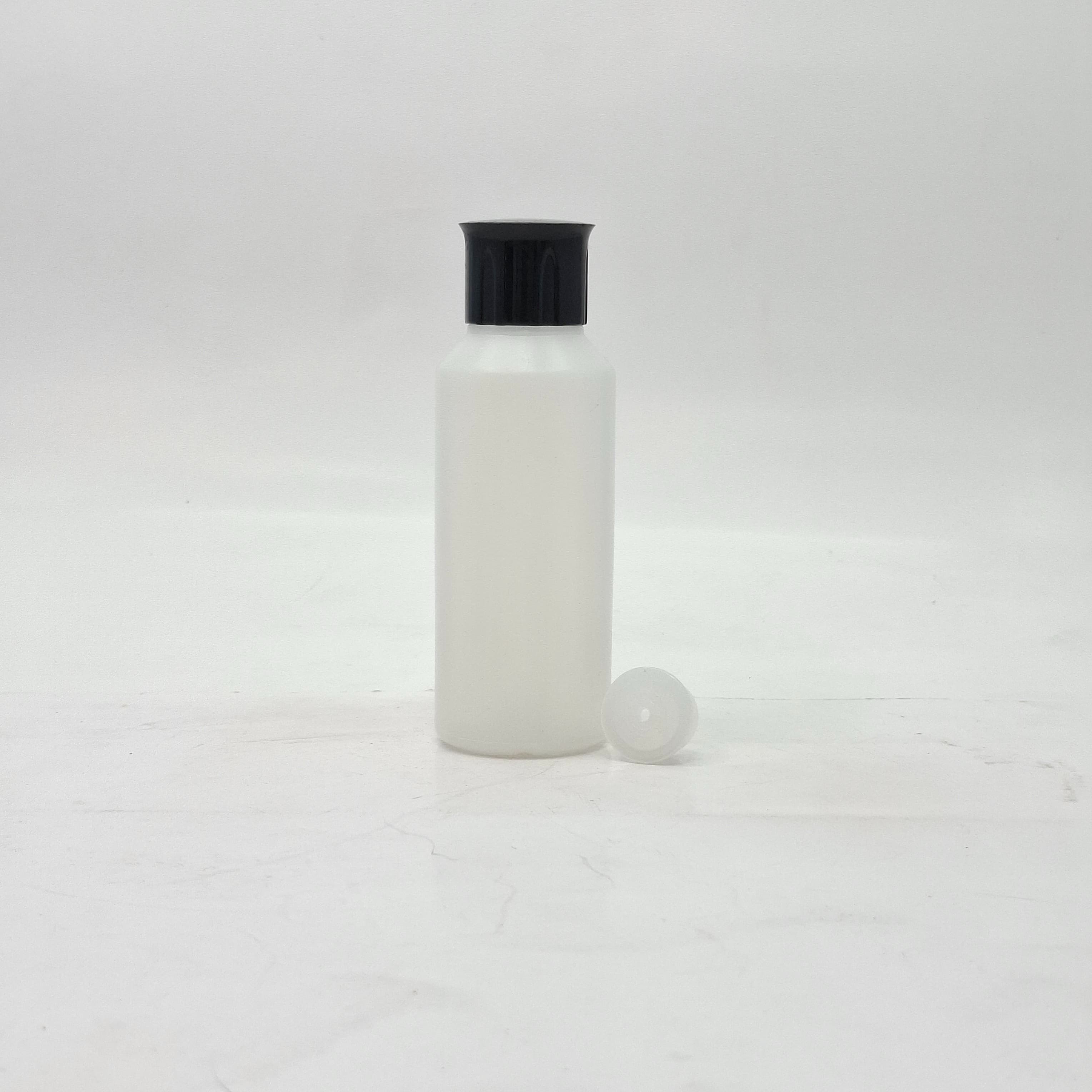 Main image of 100ml HDEP Clear Bottle - Oil Lid Black
