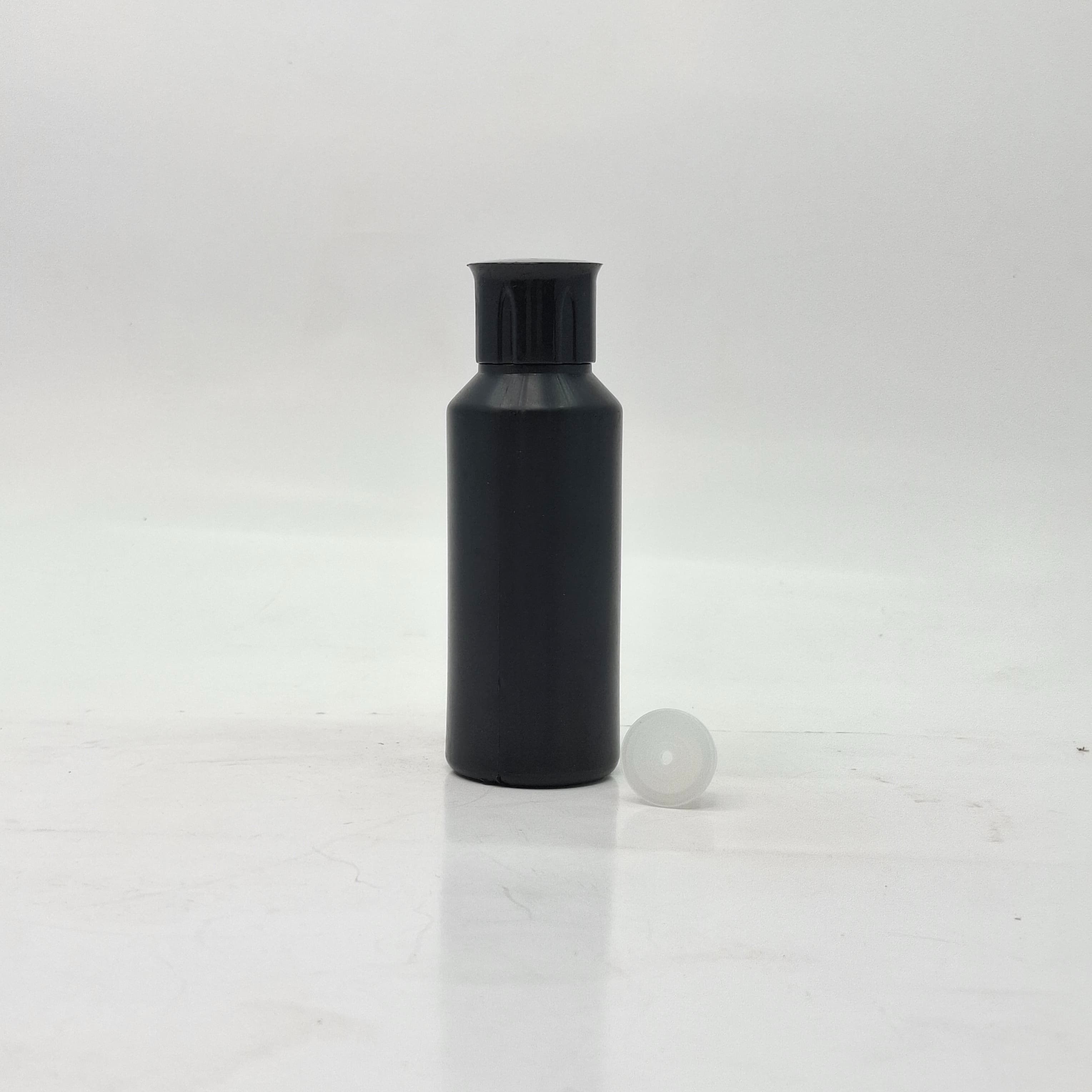 Main image of 100ml HDPE Bottle Black - Oil Lid Black