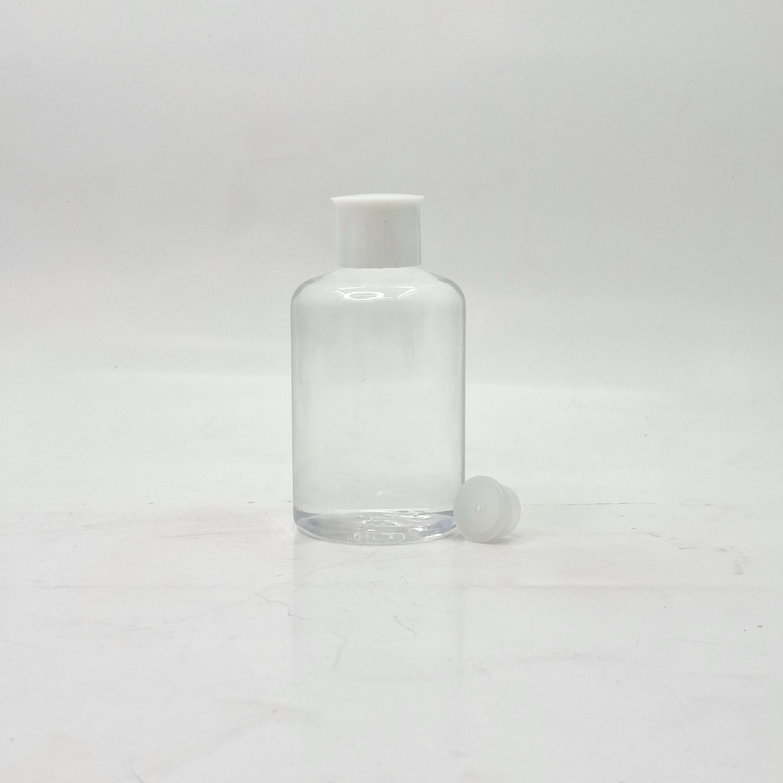 Main image of 200ml Short Bottle Clear - Oil Lid White 