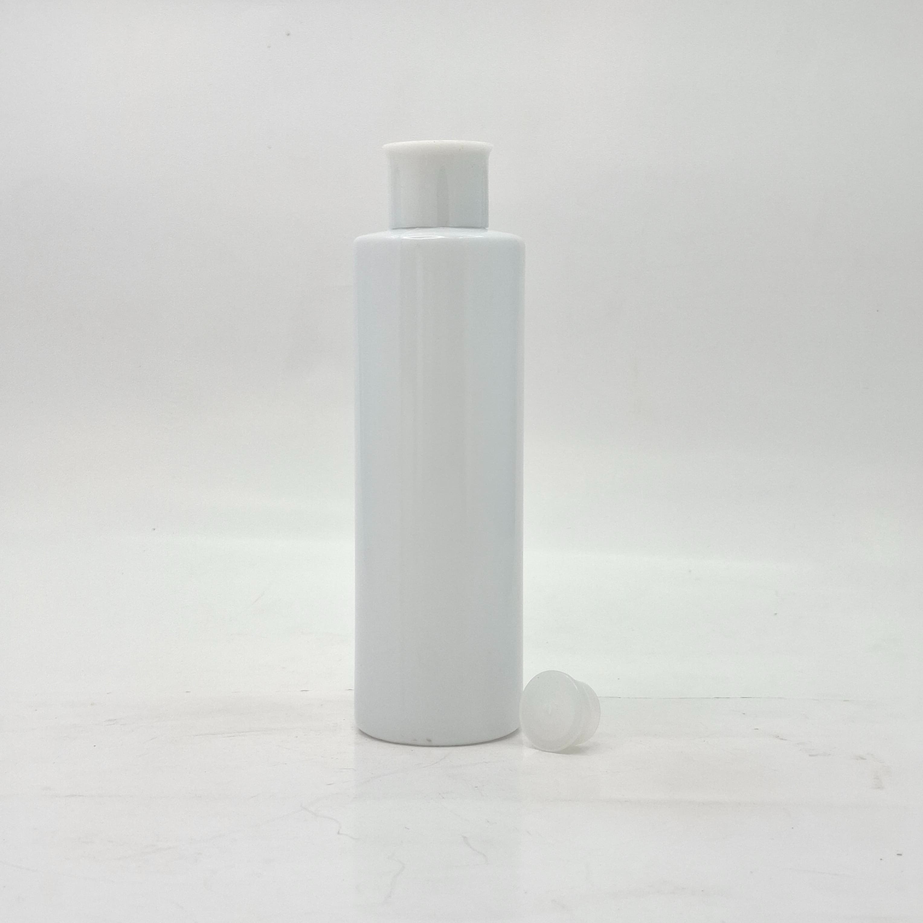 Main image of 200ml Round Bottle White - Oil Lid White