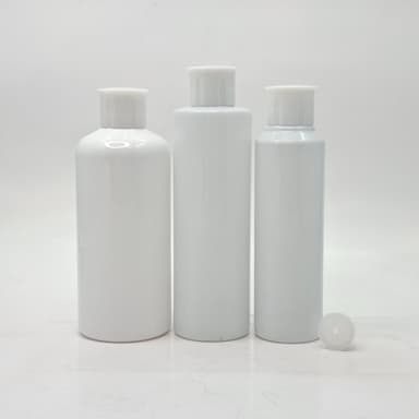 150ml-300ml Milk White Bottles - Oil Lid White
