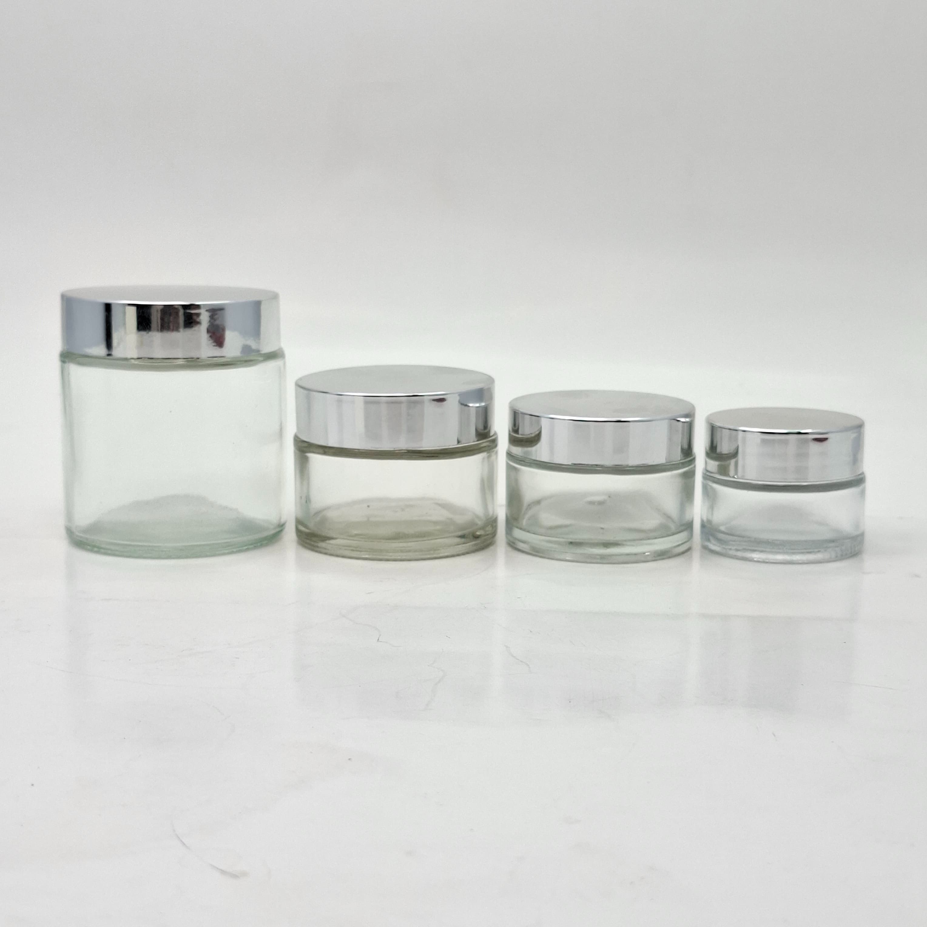 Thumbnail 2 of 30ml Clear Glass Jar - Silver Lid