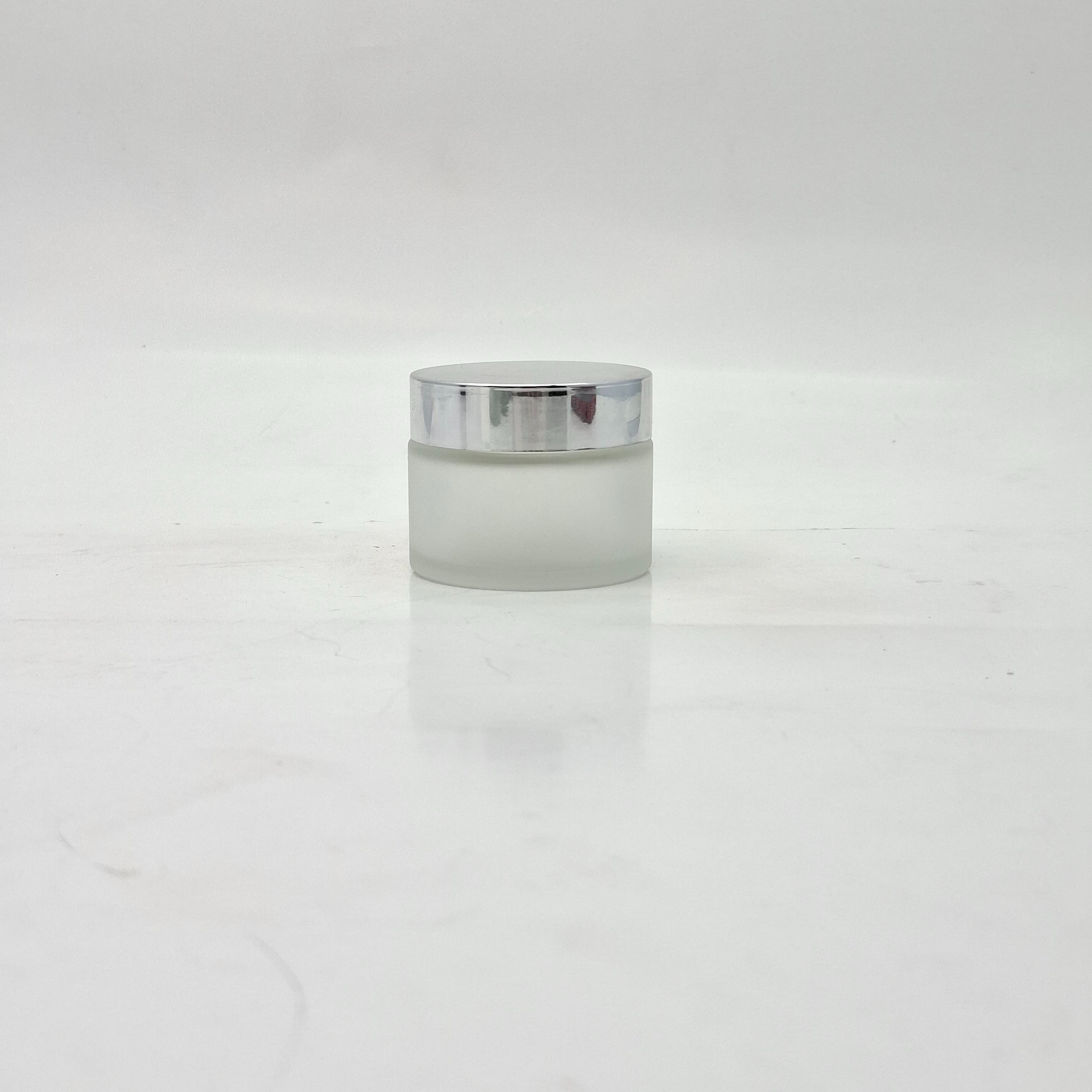 Main image of 50ml Frosted Glass Jar - Gold Lid 