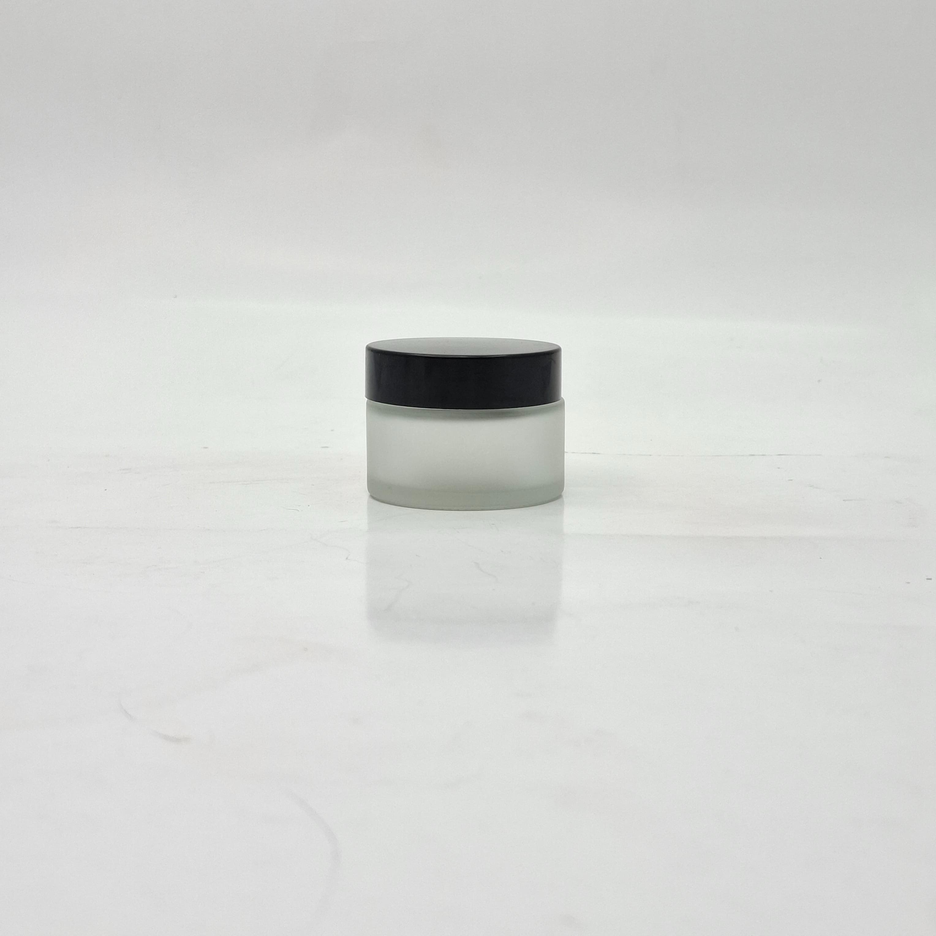 Main image of 30ml Frosted Glass Jar - Black 