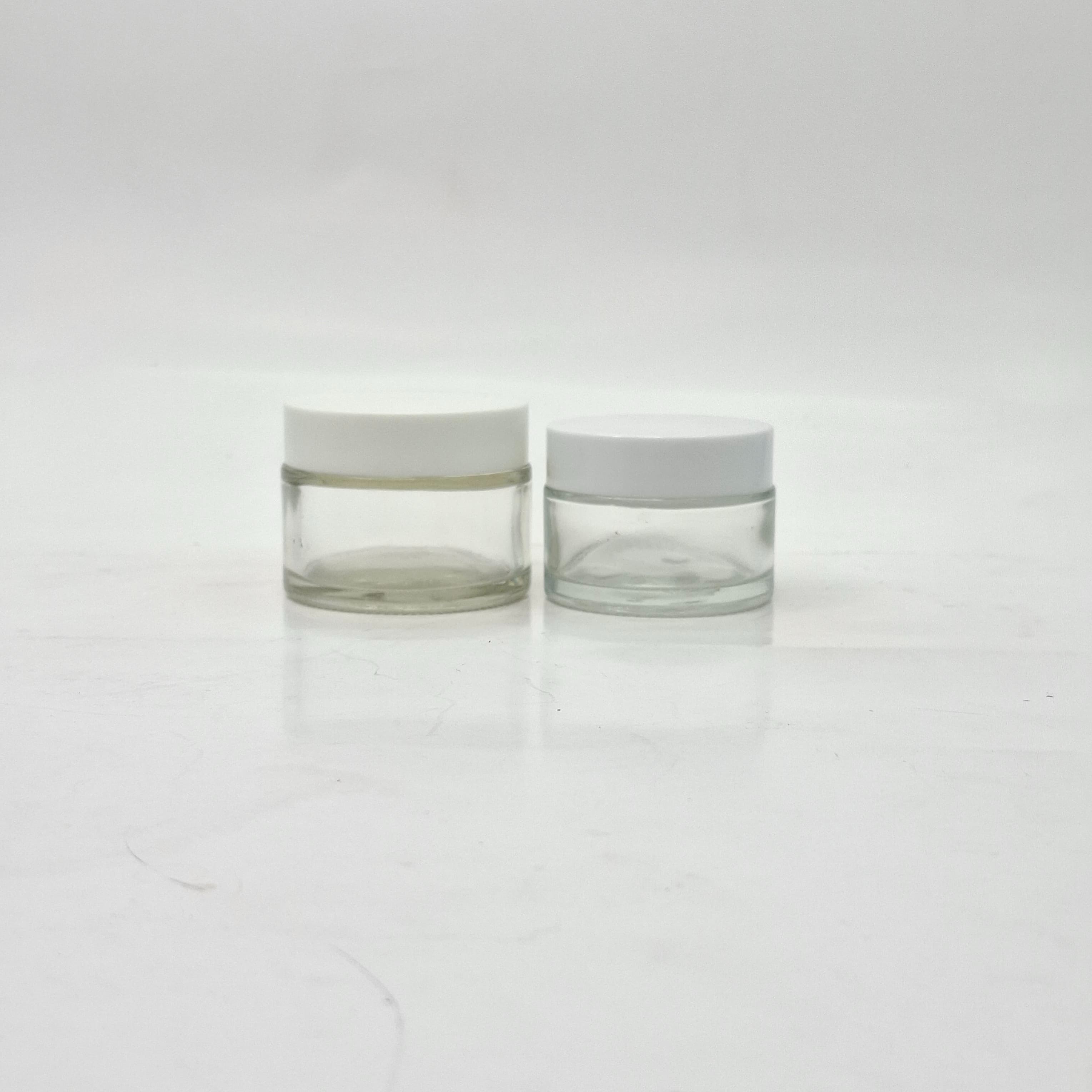 Main image of Clear Glass Jar - White Lid