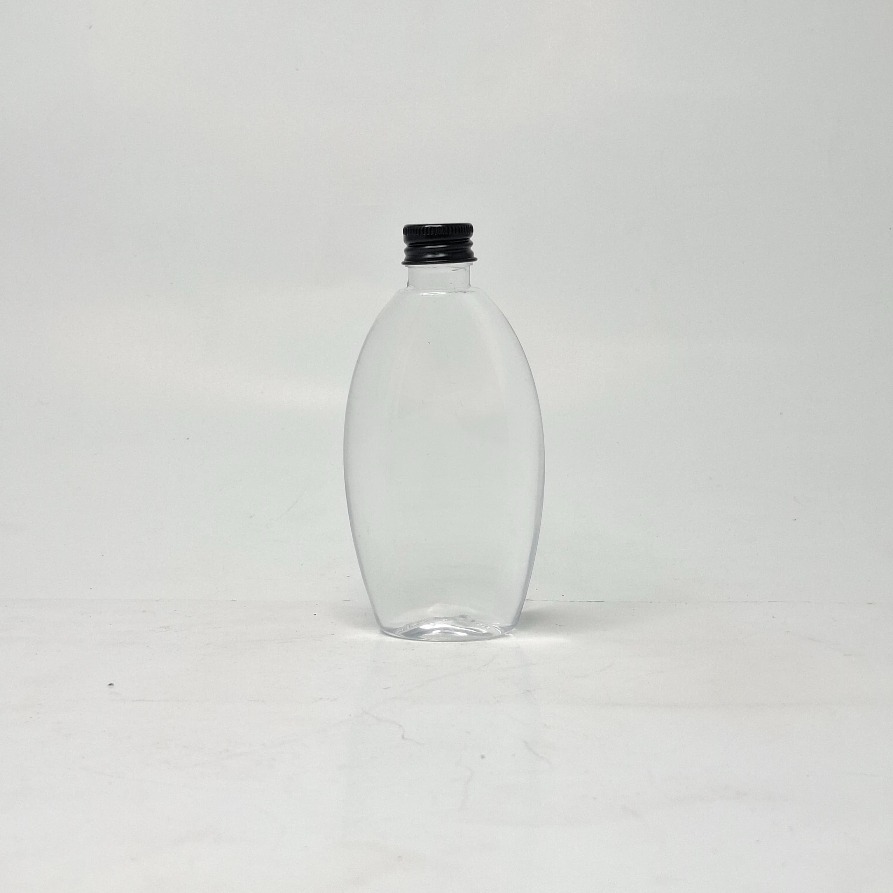 Main image of 100ml Body Lotion Bottle Clear - Alu Cap Black 