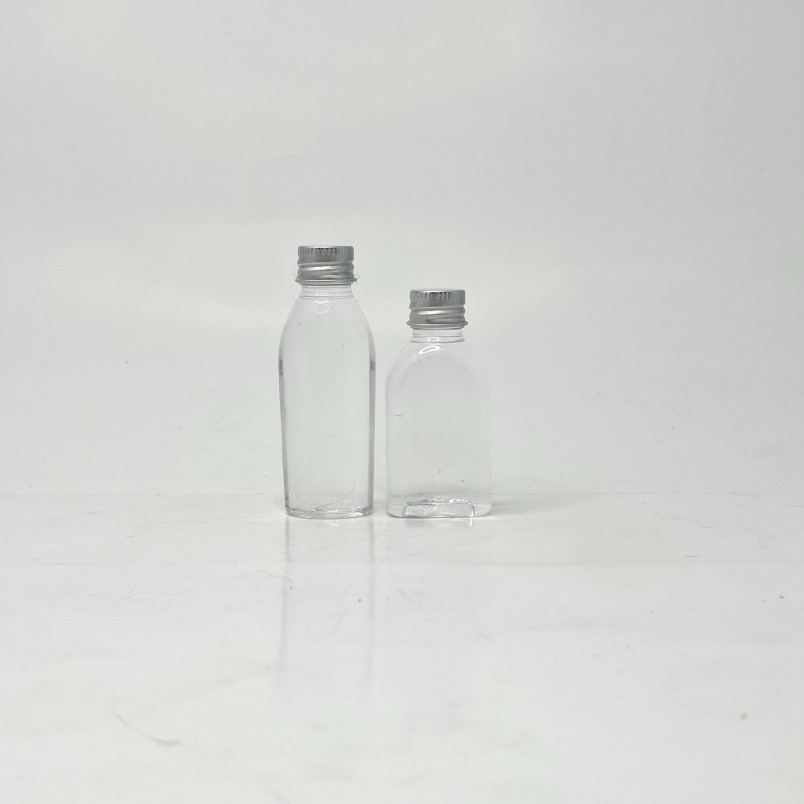Main image of 30ml Clear Bottle - Alu Cap Silver