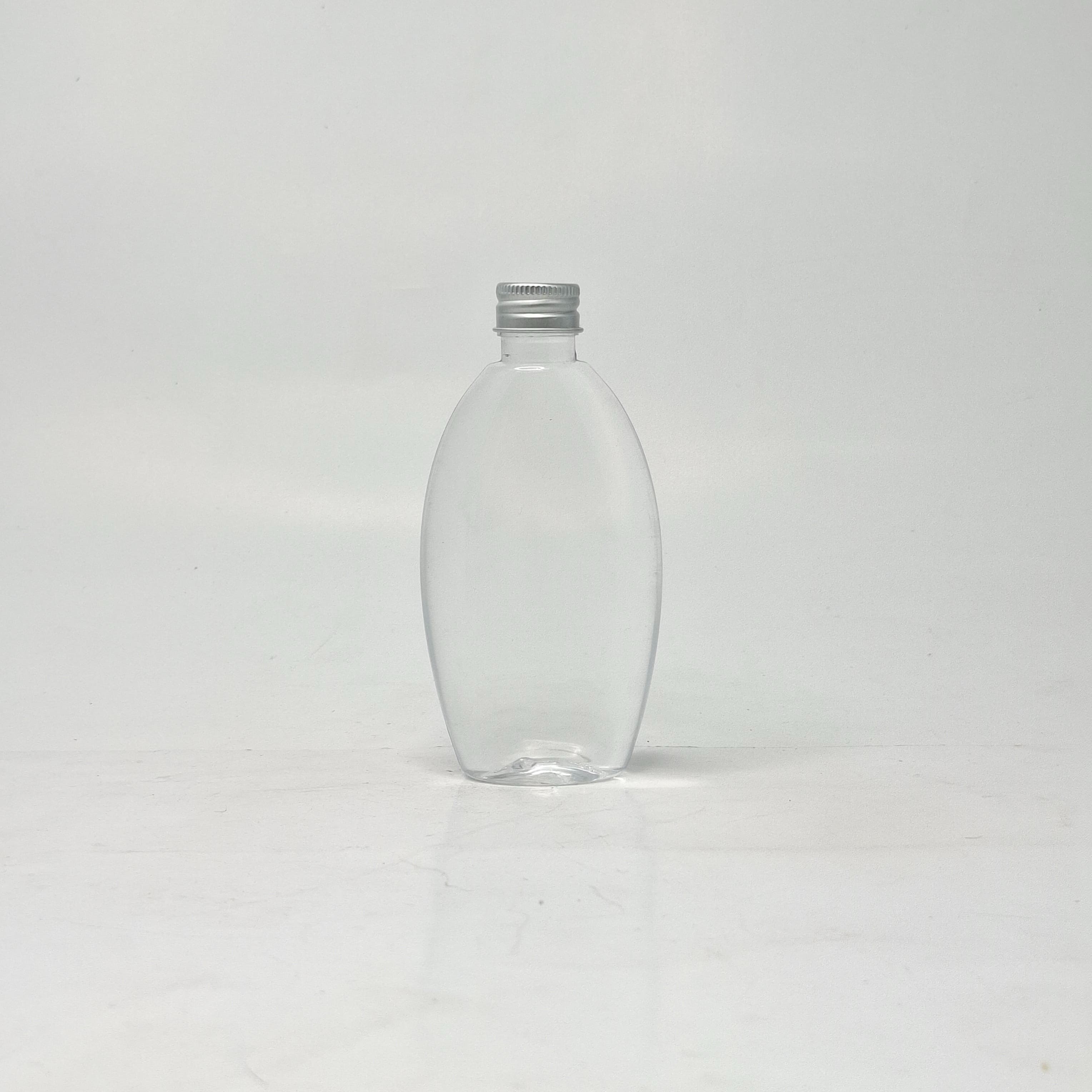Main image of 100ml Body Lotion Bottle Clear - Alu Cap Silver 
