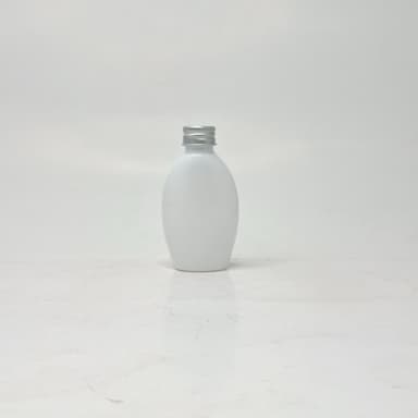 50ml Body Lotion Bottle White - Alu Cap Silver