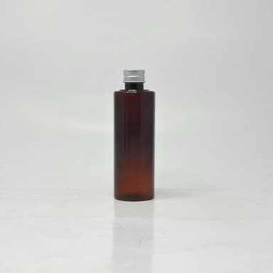 100ml Round Bottle Amber - Alu Cap Silver