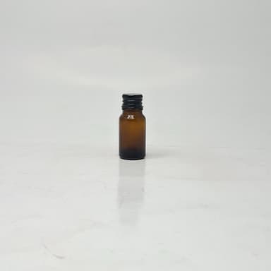 10ml Amber Glass Bottle -  Alu Cap Black