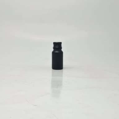 10ml Black Glass Bottle - Alu Cap Black 