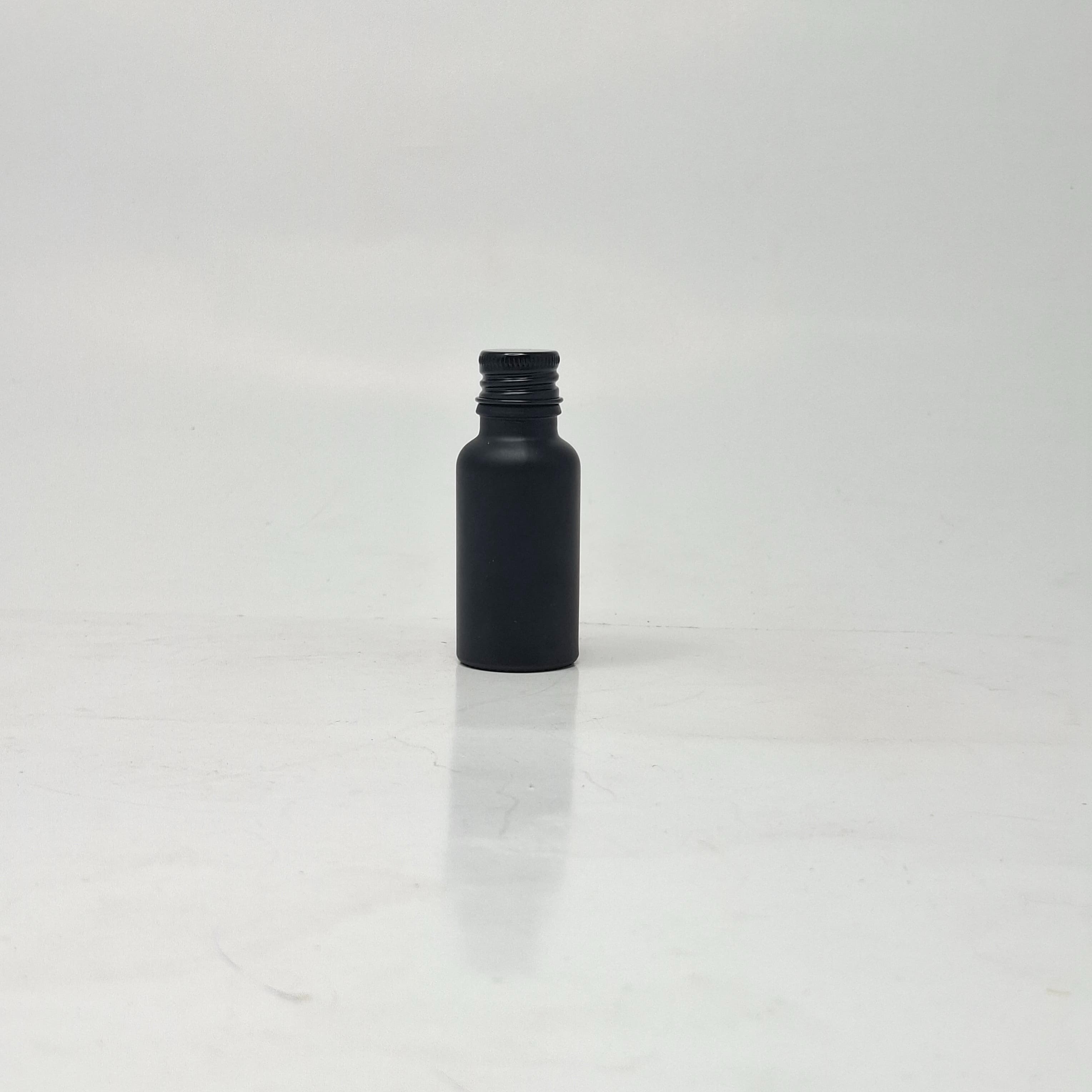 Main image of 20ml Black Glass Bottle - Alu Cap Black