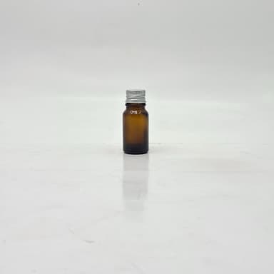 10ml Amber Glass Bottle - Alu Lid Silver