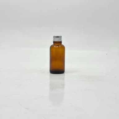 30ml Amber Glass Bottle - Alu Cap Silver