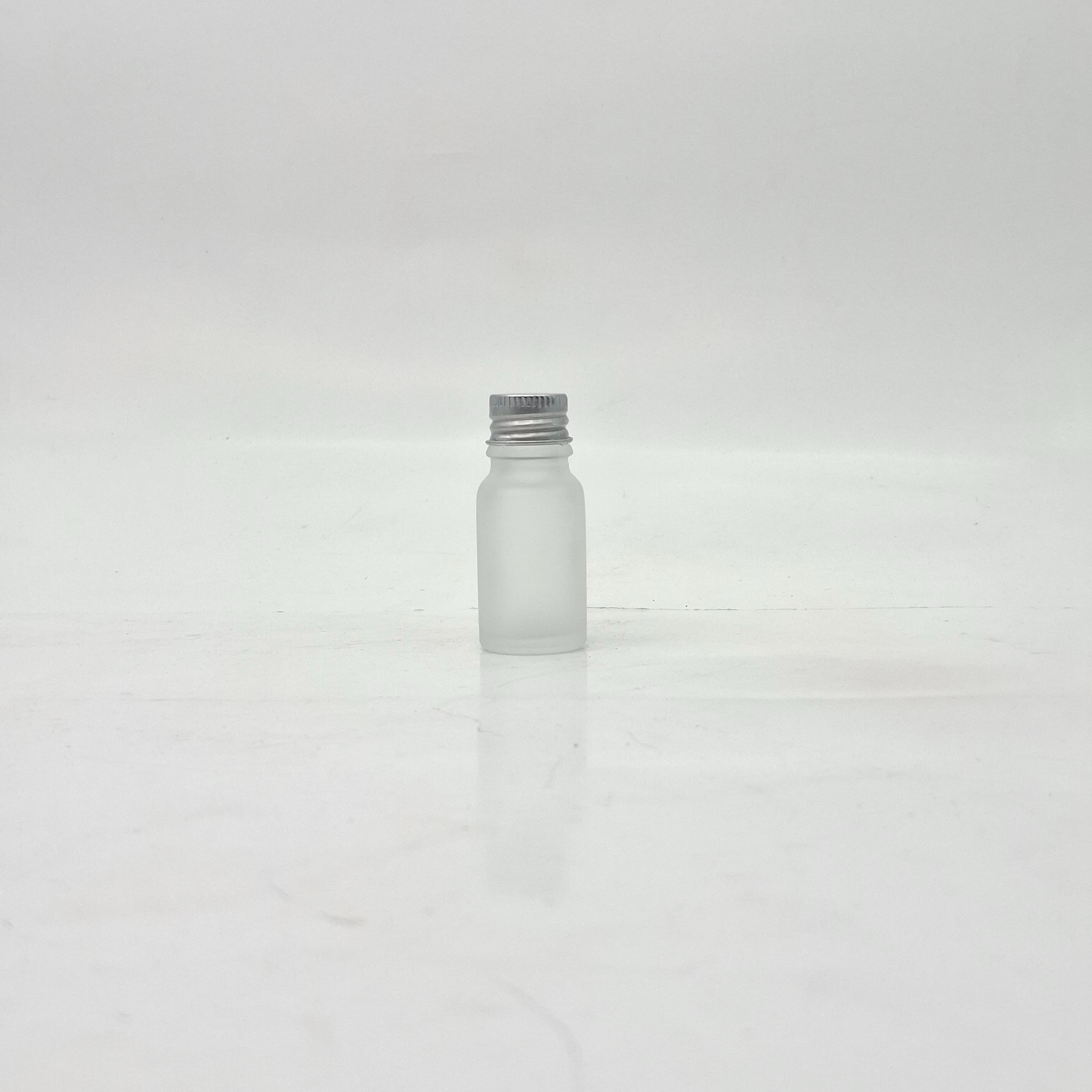 Main image of 10ml Frosted Glass Bottle - Alu Cap Silver