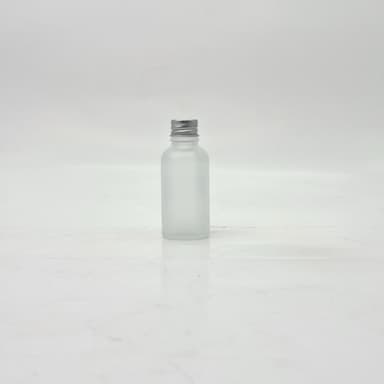 30ml Frosted Glass Bottle - Alu Cap Silver