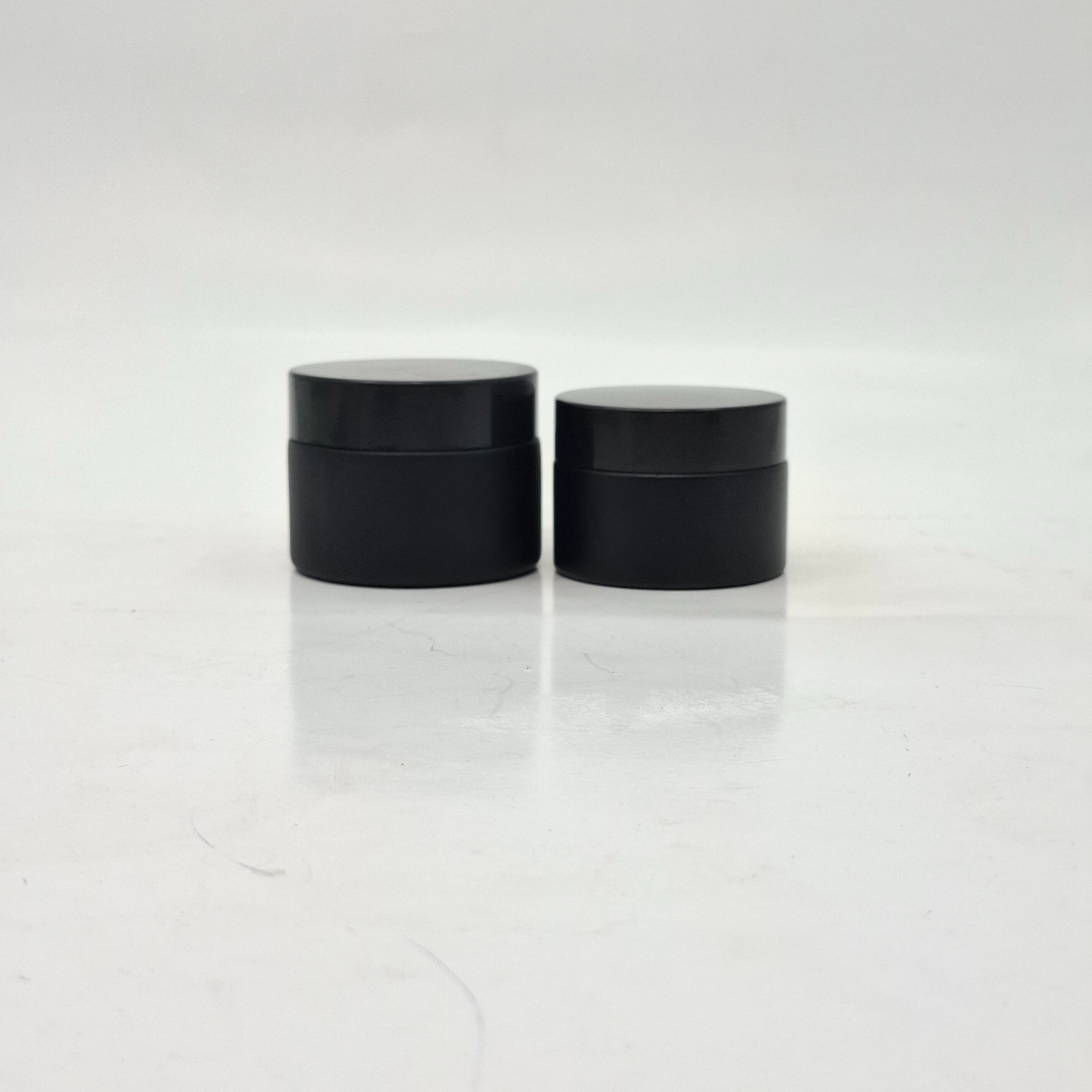 Main image of Black Glass Jar - Black Lid