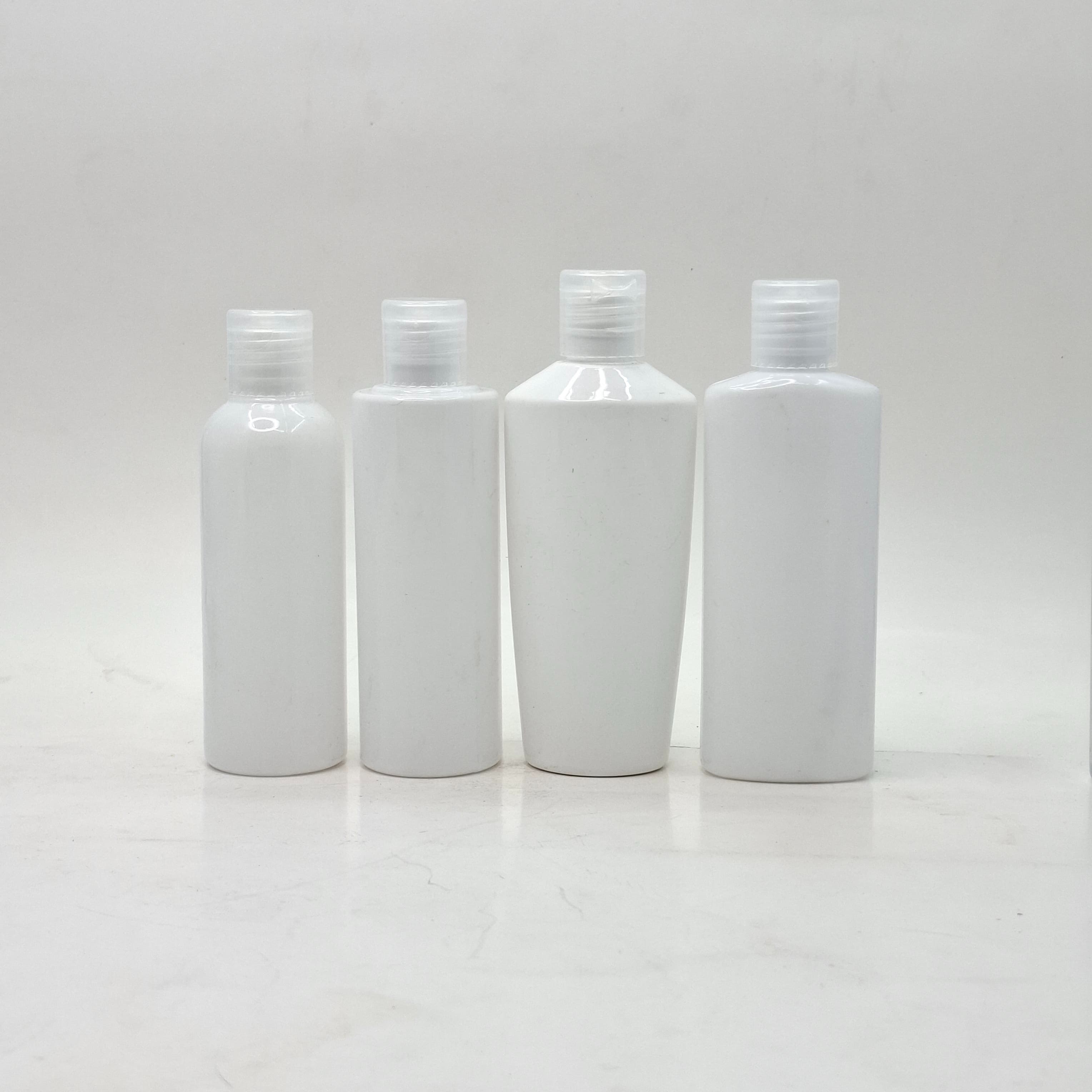 Main image of 100ml White Bottle - Flip Top Lid Clear