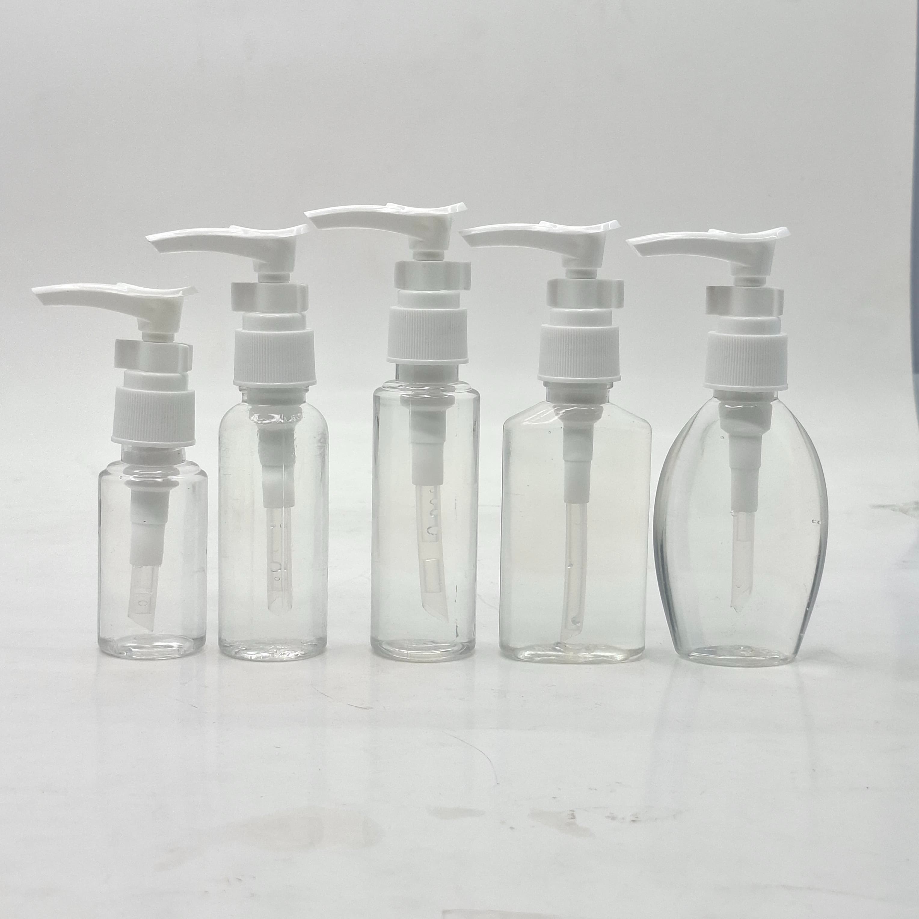 Main image of 30ml-50ml Clear Bottle - Clip Pump White