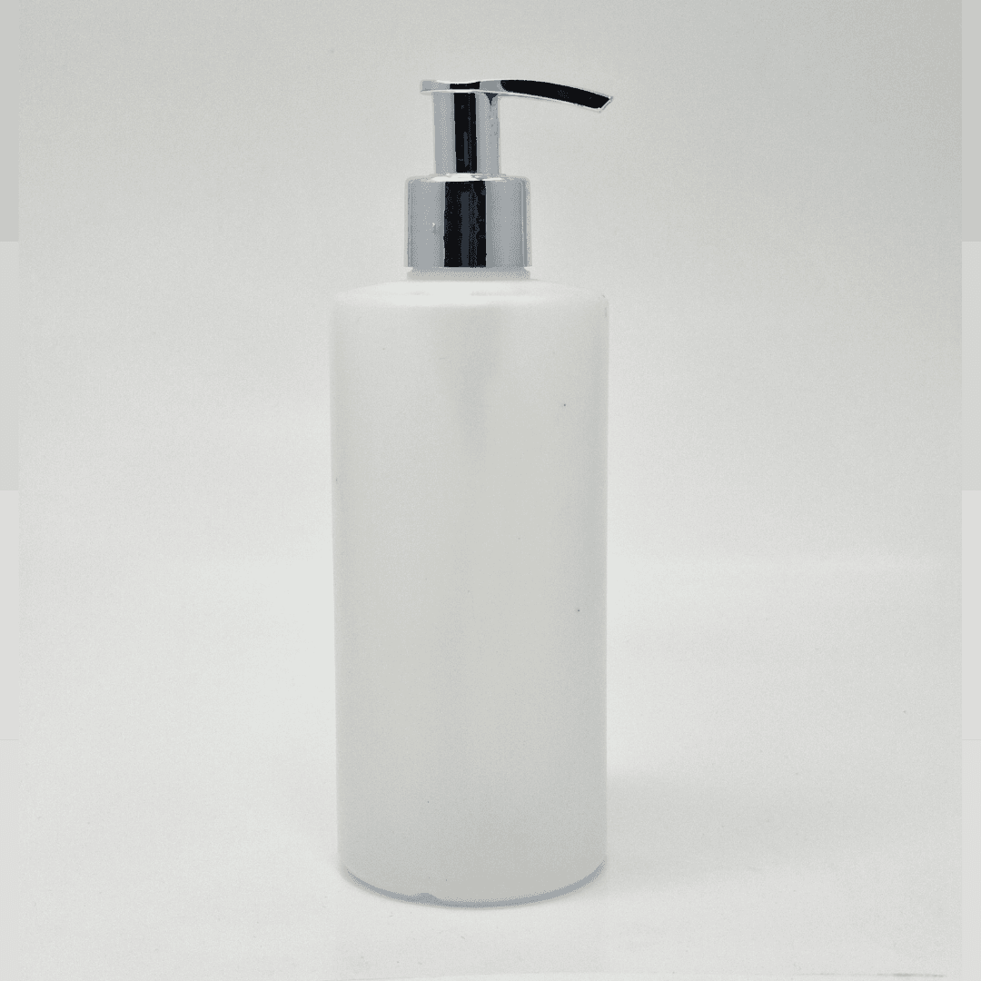 Main image of 340ml Clear HDPE Bottle - Silver Pump
