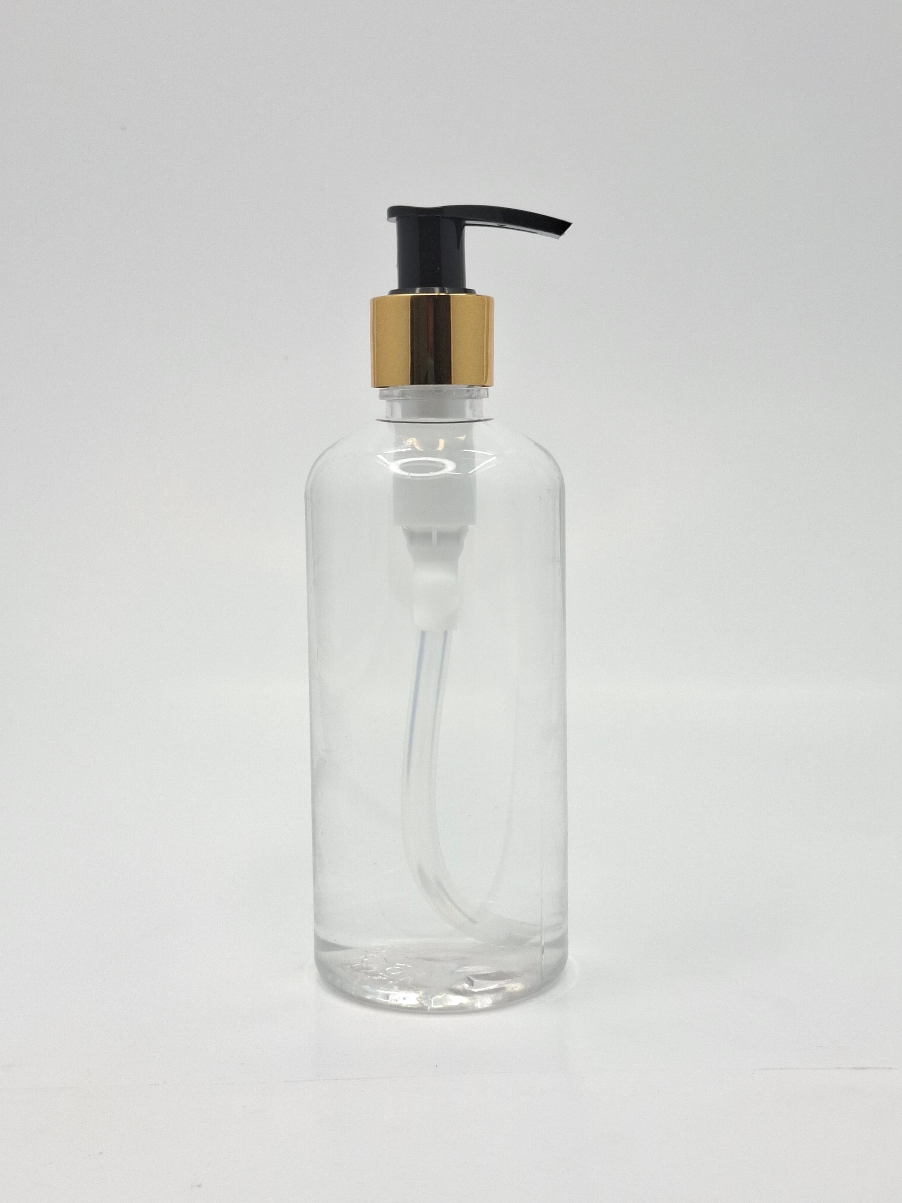 Main image of 300ml Round Bottle - Gold / Black Pump