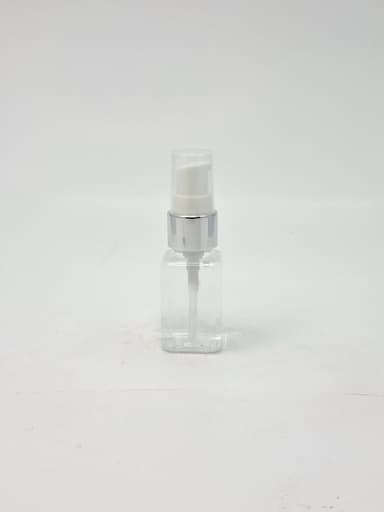 30ml SQ Bottle Clear - Silver Pump 