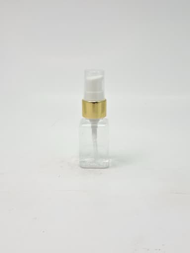 30ml SQ Bottle Clear - Gold Pump