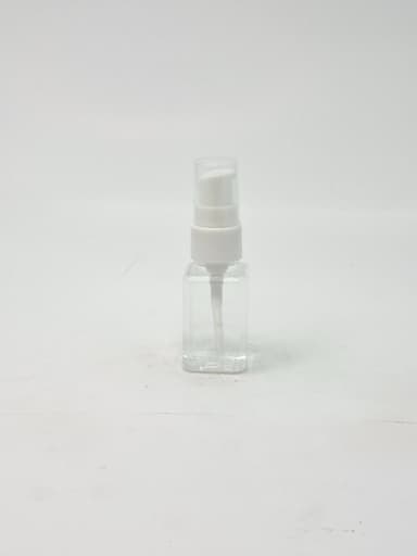 30ml SQ Bottle Clear - White Pump 