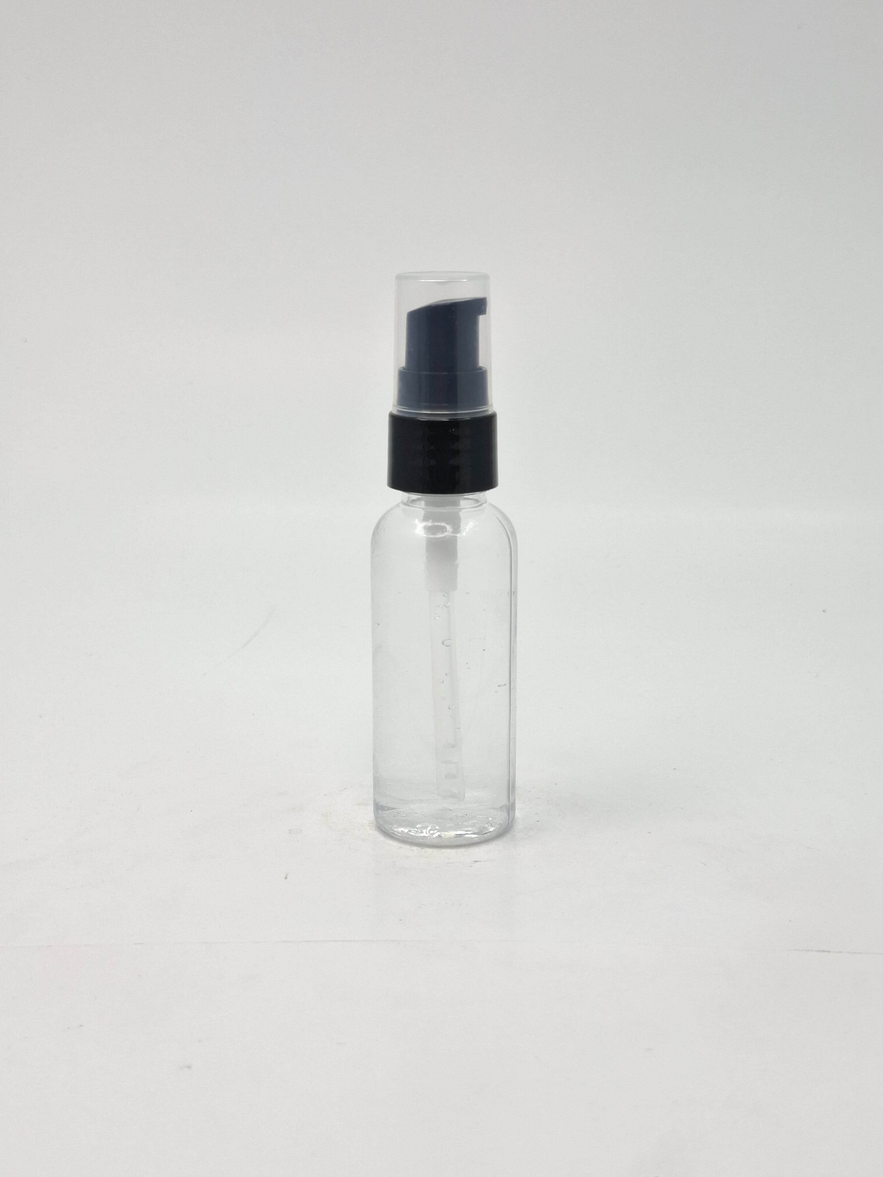 Main image of 40ml Round Bottle Clear - Black Pump