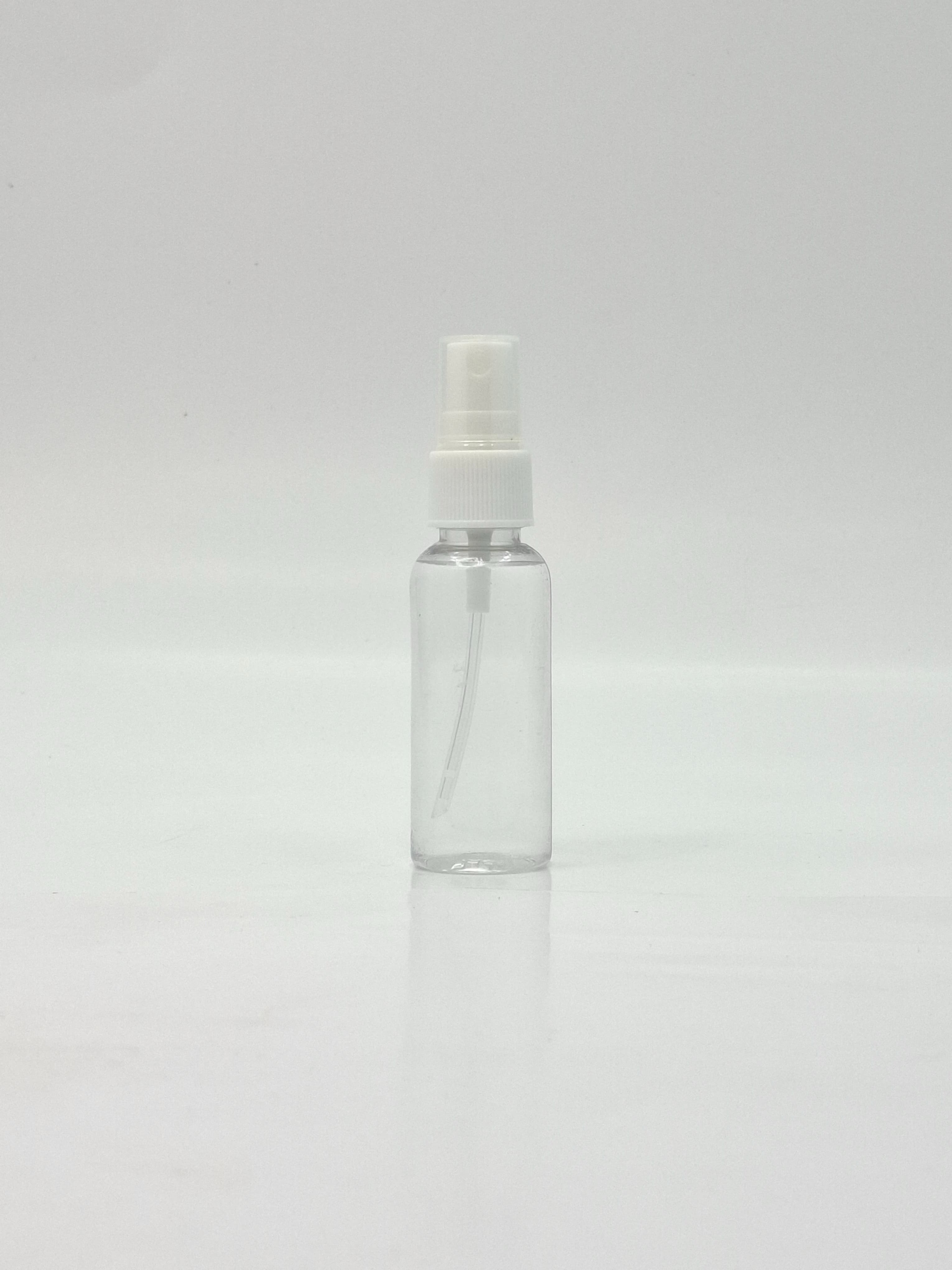 Main image of 40ml Round Bottle Clear - White Spray