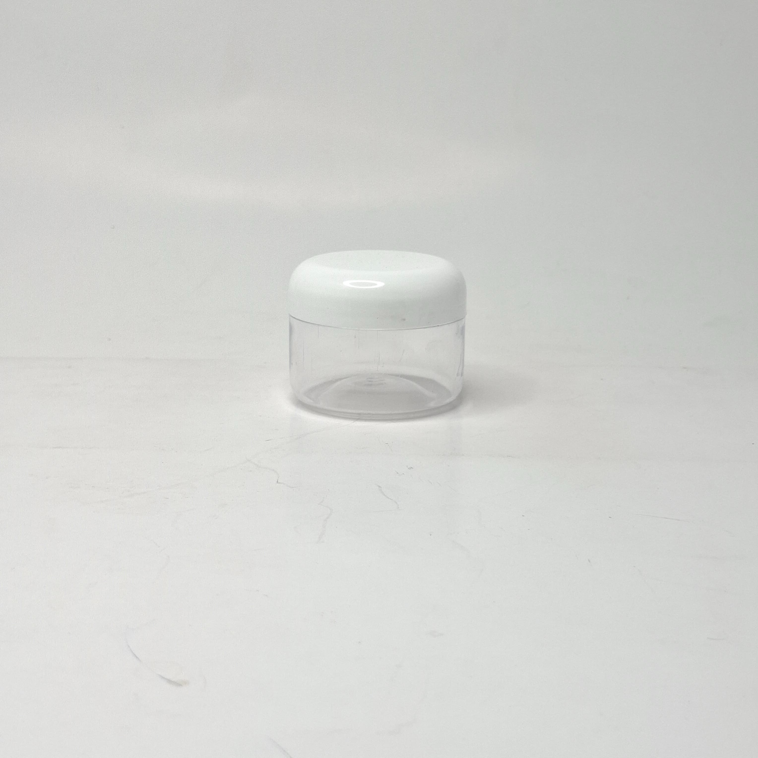 Main image of 50g Clear Cream Tub - White Lid