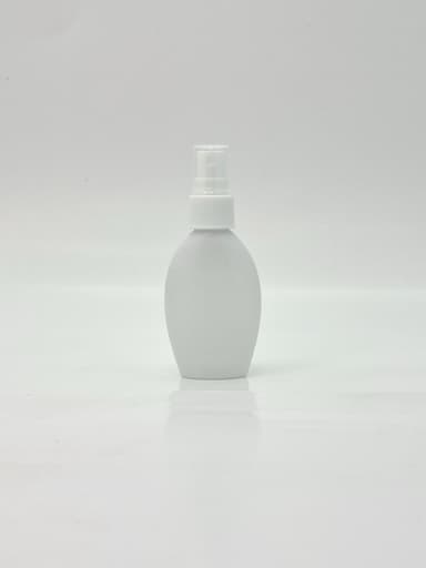 50ml Body Lotion Bottle White - White Spray