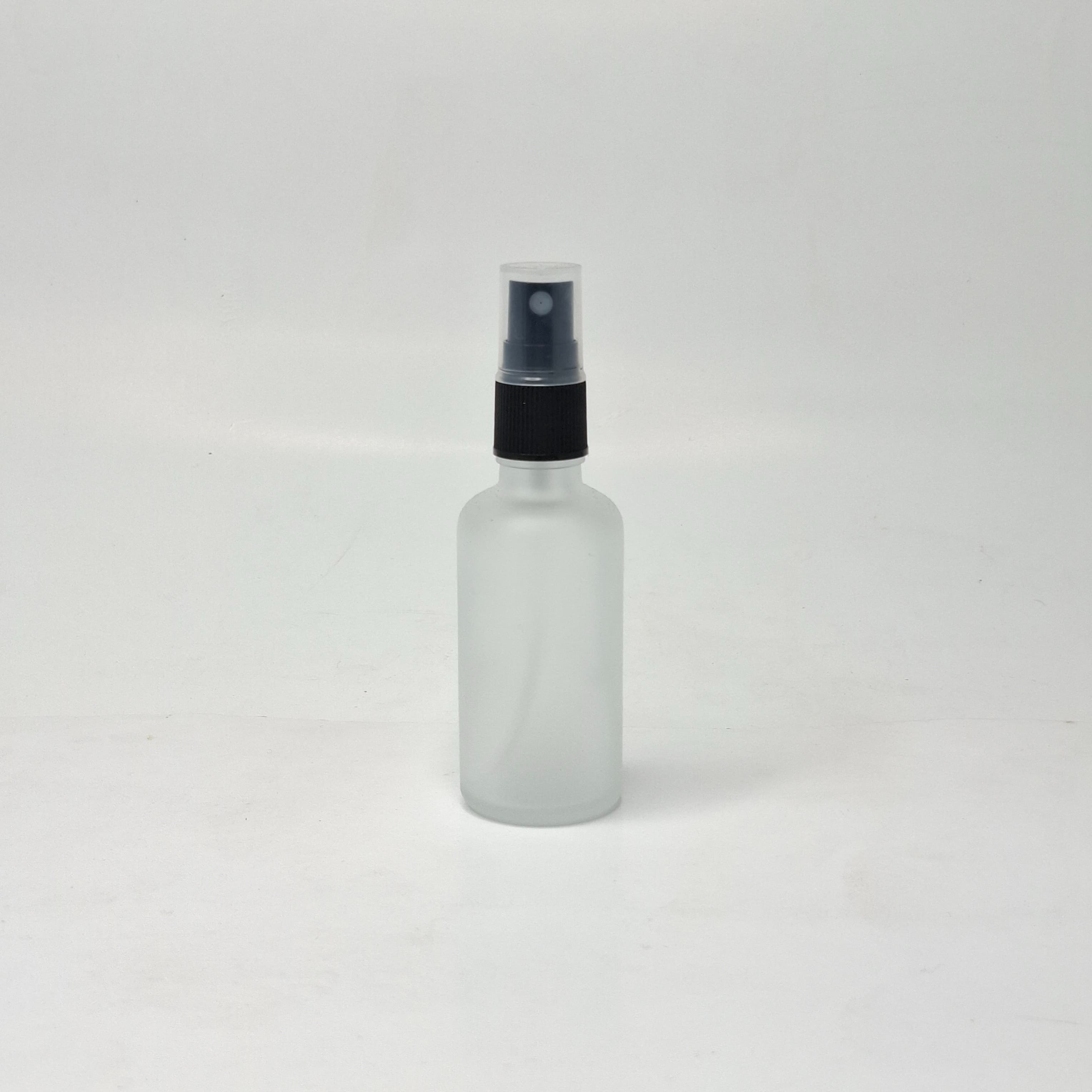 Main image of 50ml Frosted Glass Bottle - Black Spray