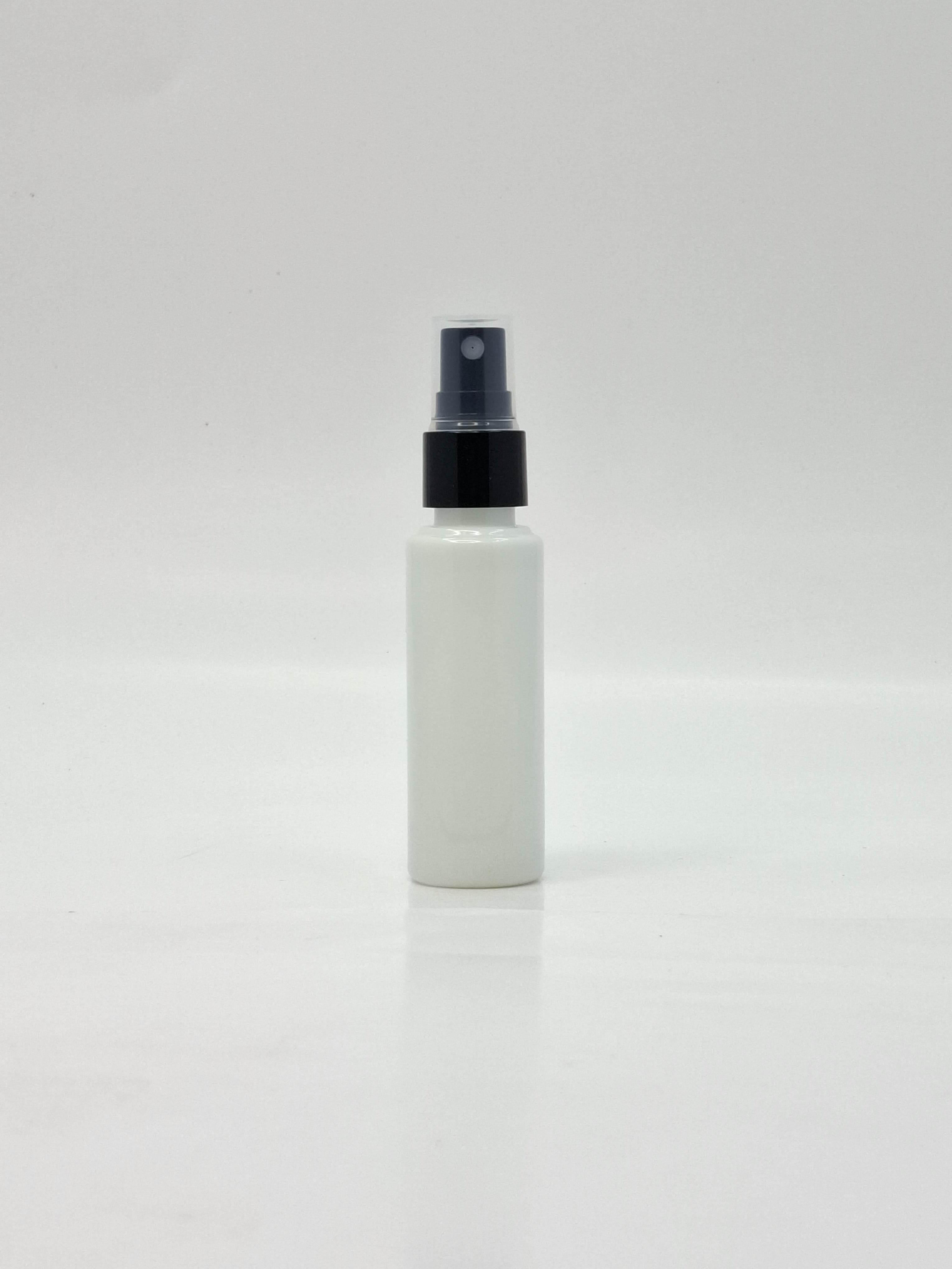 Main image of 50ml Round Bottle White - Black Spray