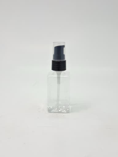 50ml SQ Bottle Clear - Black Pump 