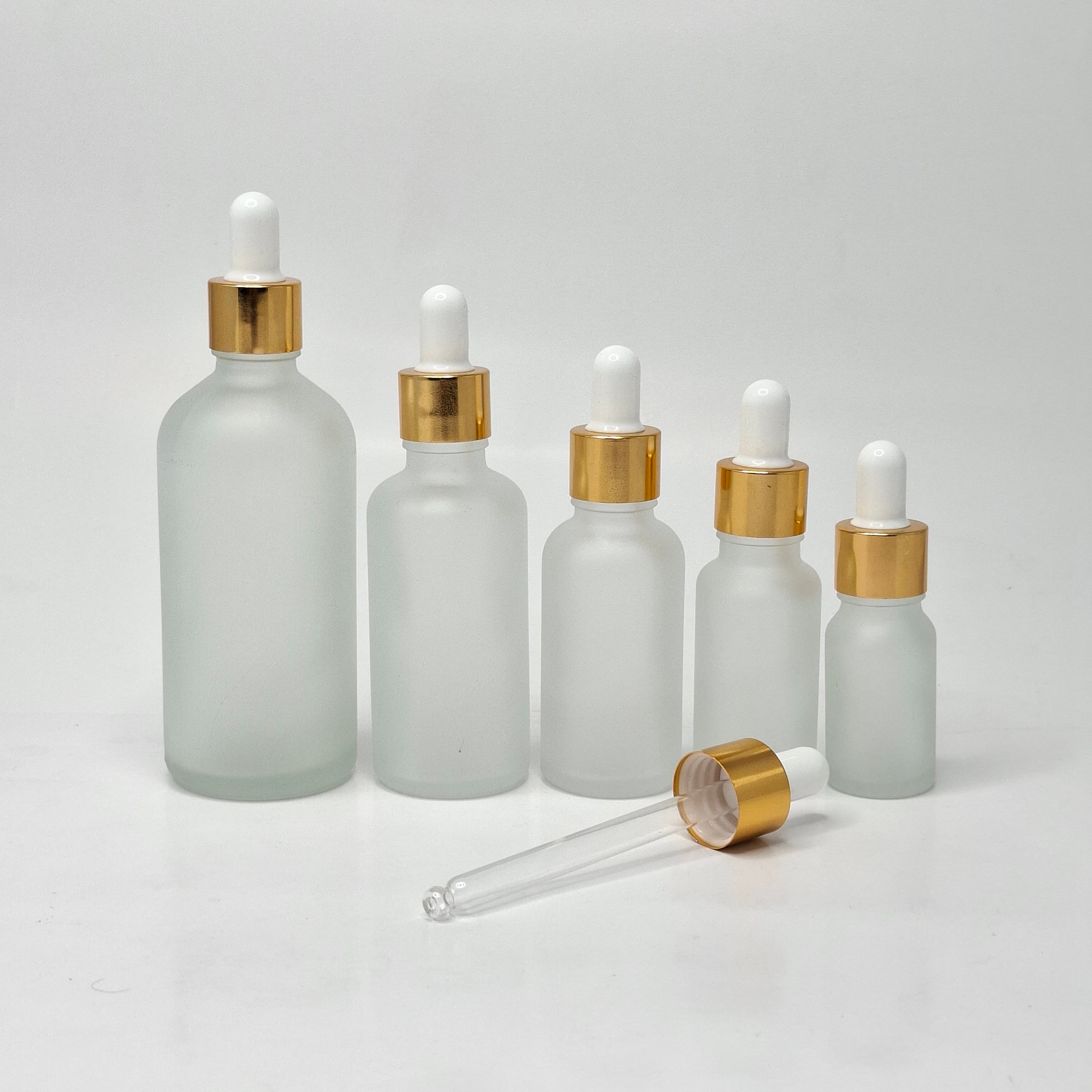 Main image of Frosted Serum Bottle - Gold / White