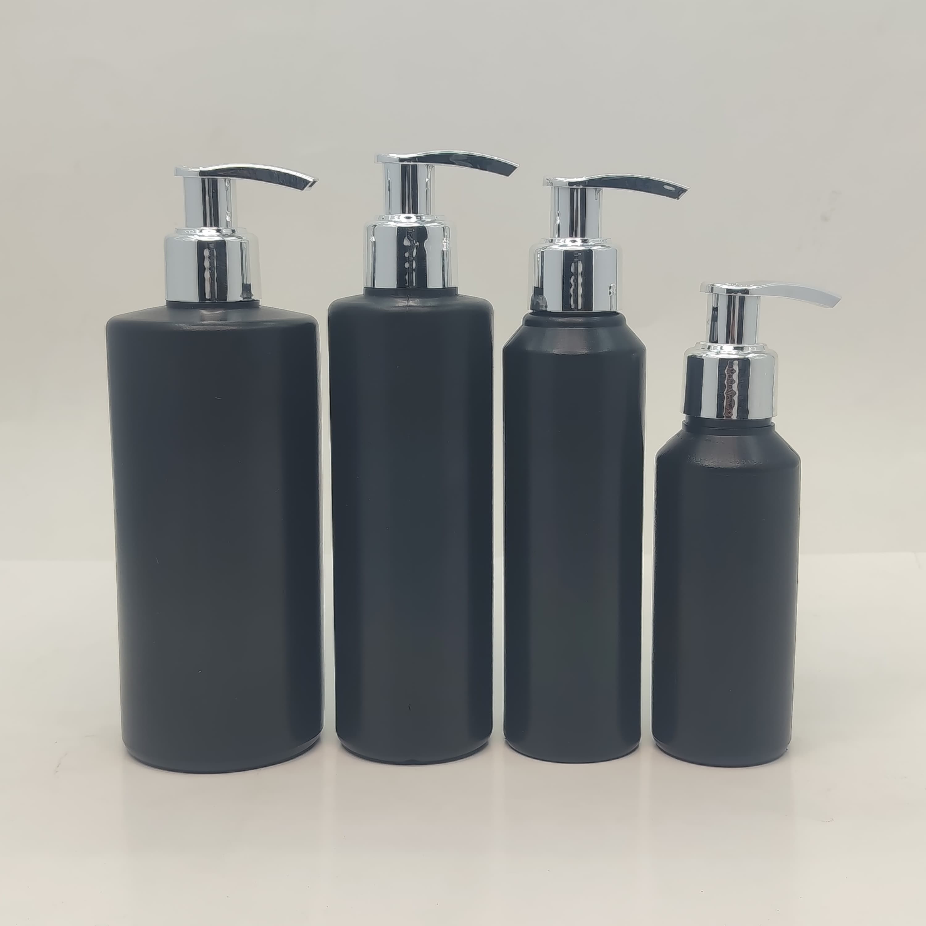 Main image of 100ml-340ml HDPE Black Bottle - Gold Pump